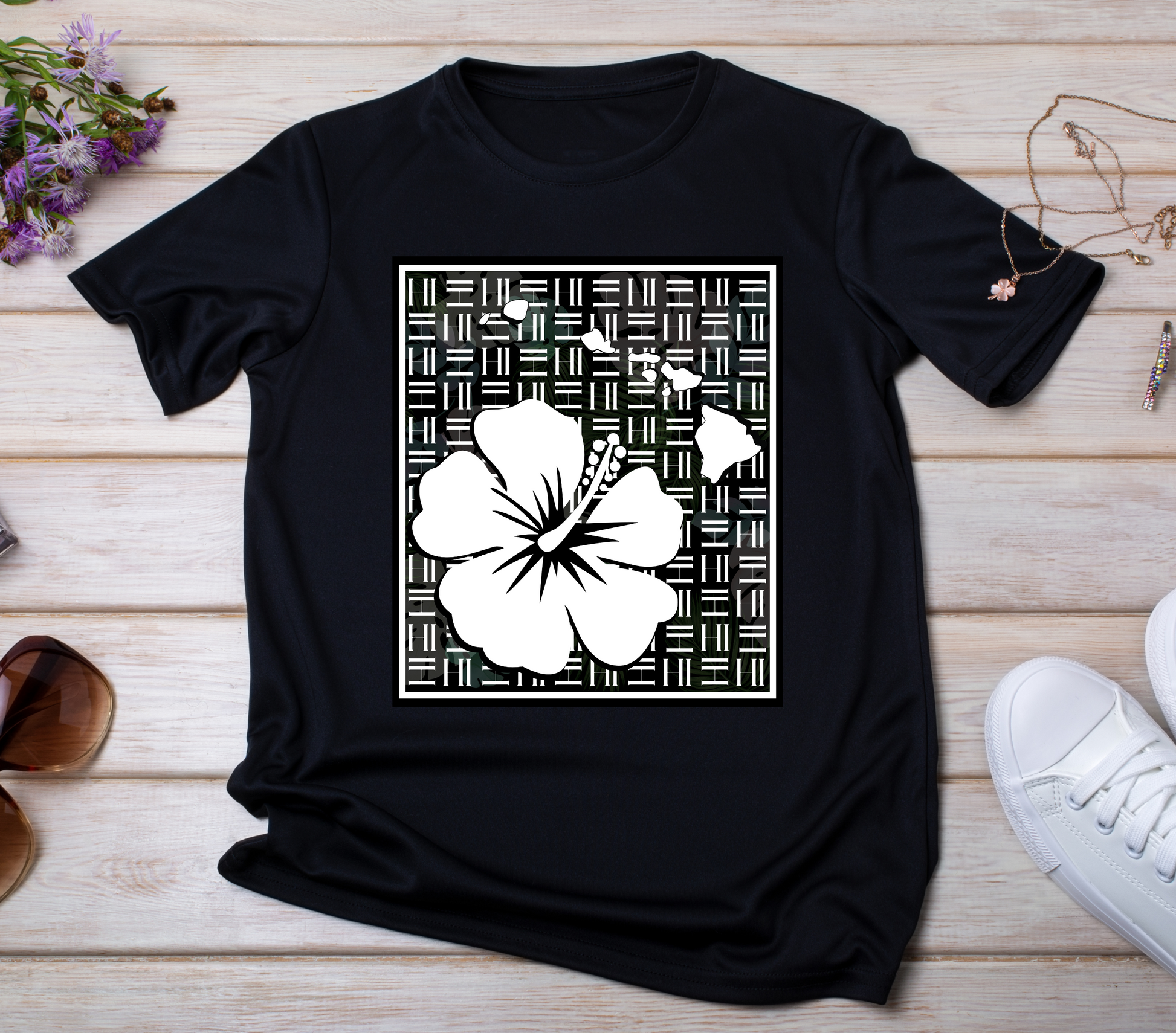 HI Pattern HIbiscus Tshirt