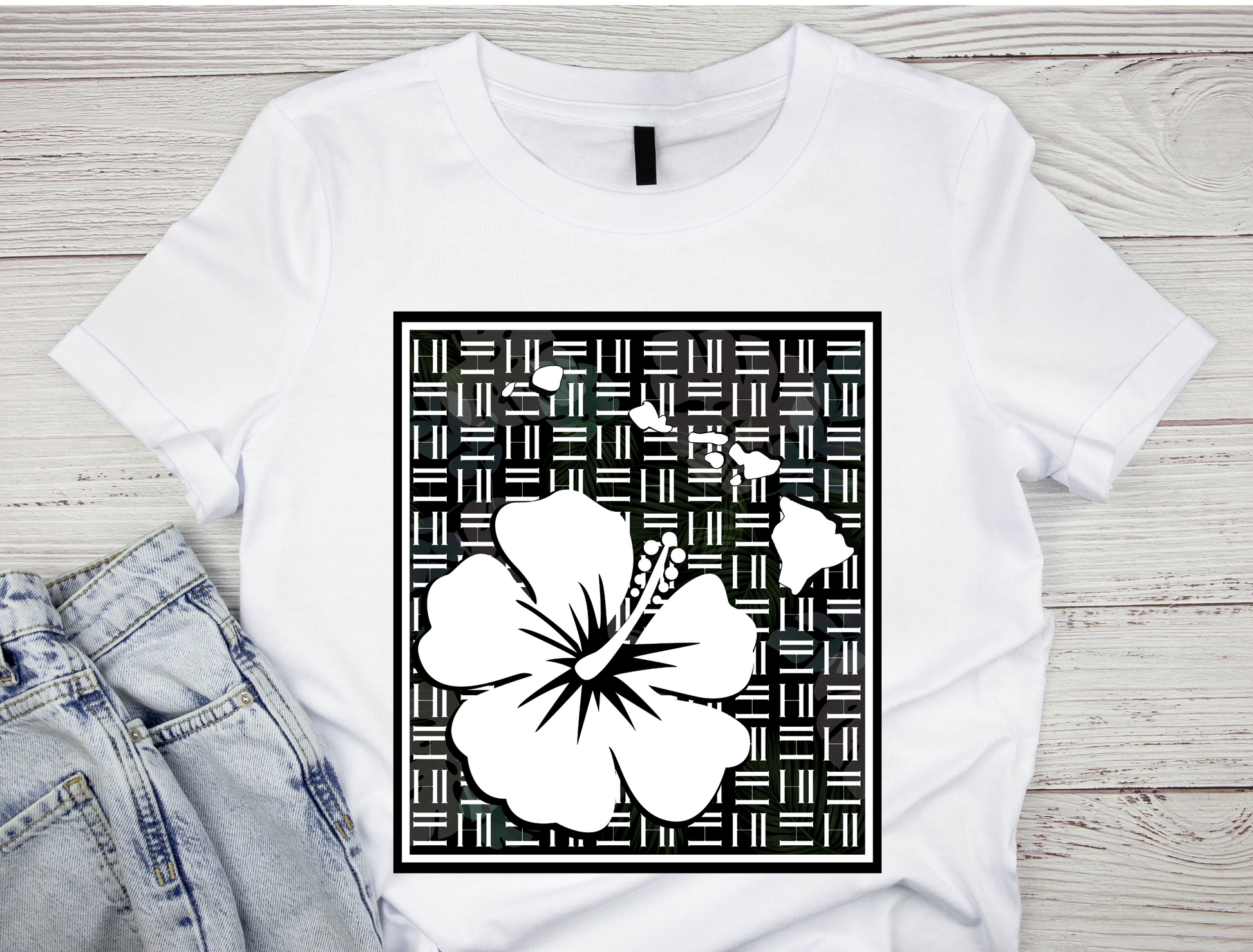 HI Pattern HIbiscus Tshirt