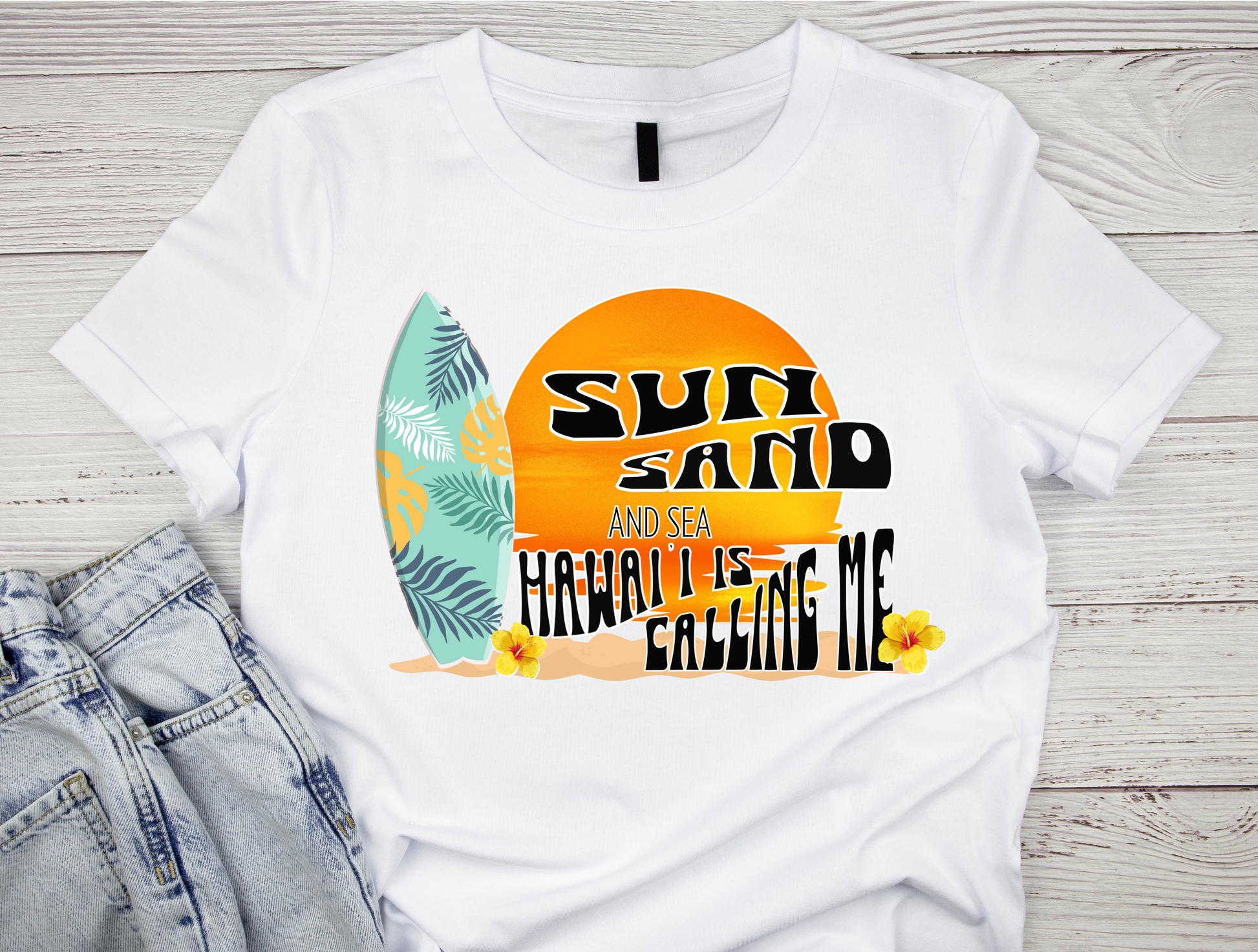 HI calling me surfboard Tshirt